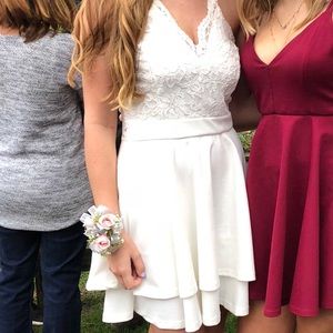 White homecoming dress